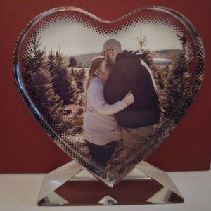 Crystal Heart Personalized Photo Custom Picture Image